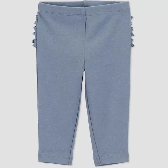 Baby Girls' 2pk Floral Ruffle Pants - Blue - Picture 4 of 6